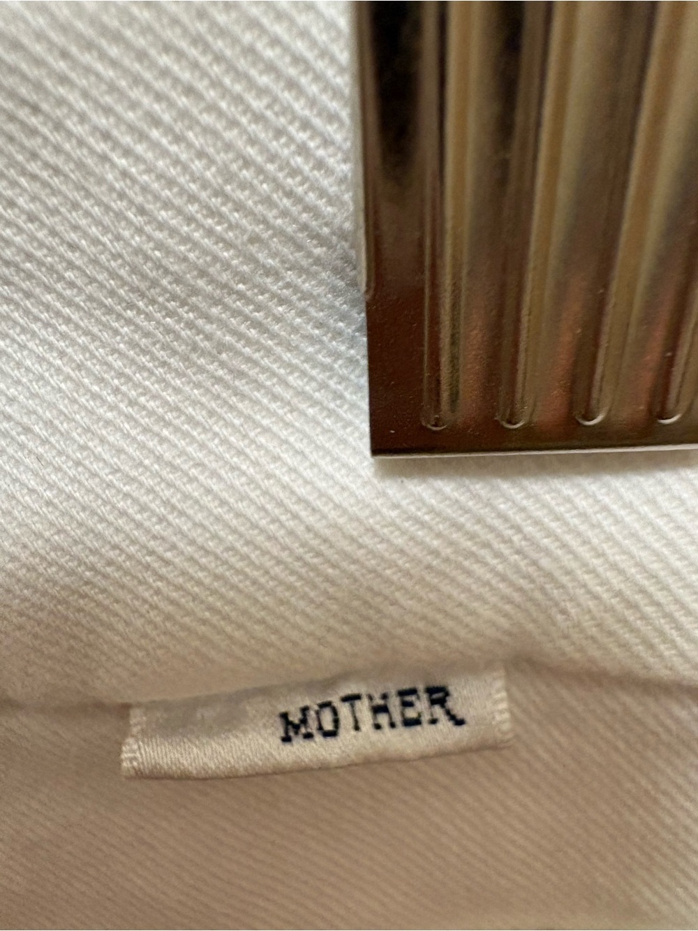 MOTHER The Looker Ankle Fray Jeans Glass Slipper White Raw Hem Skinny Size 25 - Picture 15 of 16